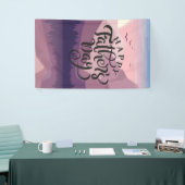 山のプラークで父の日を幸せに 横断幕 (トレードショー)