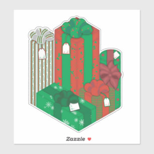 山のプレゼントシール シール