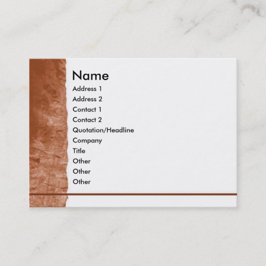 山のプロファイルカード 名刺 (正面)