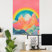 山のメロディ：自然の色 ポスター (ホームオフィス)