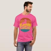 山のヤギ。レトロ Tシャツ (正面フル)