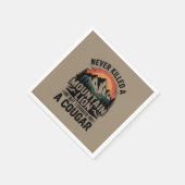 山のライオンを殺したことはないが、私は部屋を詰め込んだ スタンダードカクテルナプキン (角)