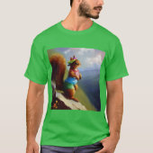 山のリス Tシャツ (正面)
