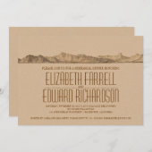 山のリハーサルの夕食の招待 招待状 (正面/裏面)