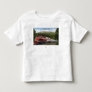 山のロケットの動揺列車 トドラーTシャツ