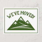 山のロゴカスタムの新しいアドレスの移動 案内ポストカード (正面)