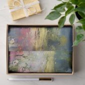 山のワイルドフラワーランドスケープのテクスチャ付き切り離し 薄葉紙 (ギフト)