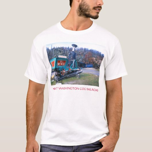 山のワシントン州のラック式鉄道 Tシャツ (正面)