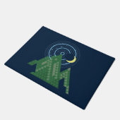 山の三日月の空 ドアマット (アングル)