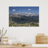 山の上から山と湖 ポスター (キッチン)