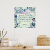 山の上でどんなに美しいか ポスター (キッチン)