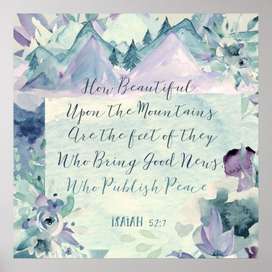 山の上でどんなに美しいか ポスター (正面)