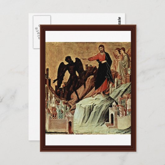 山の上でのキリストの誘惑 ポストカード (正面/裏面)