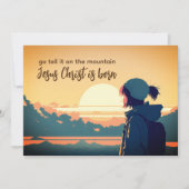 山の上で教えなさいイエス・キリストは平生まれらない シーズンカード (正面)