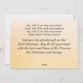 山の上で教えなさいイエス・キリストは平生まれらない シーズンカード (裏面)