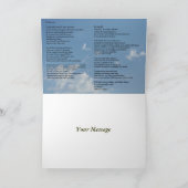 山の上で羊のグレーズUKピークスデシデラタカード カード (内部)