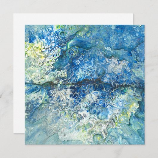 山の上で、海フラットホリデーカードの上 シーズンカード (正面/裏面)