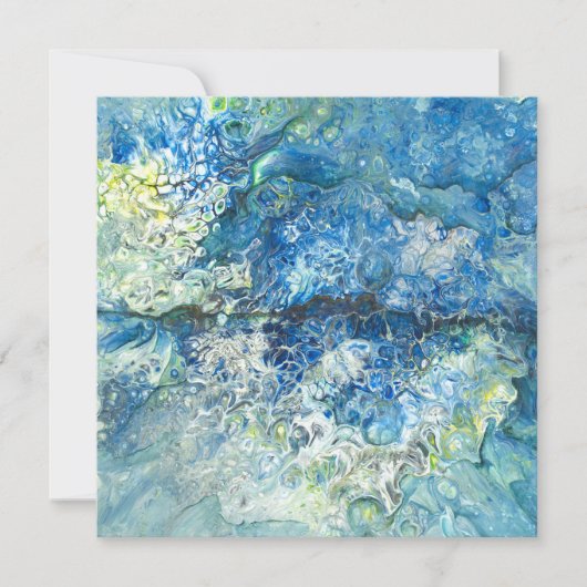 山の上で、海フラットホリデーカードの上 シーズンカード (正面)