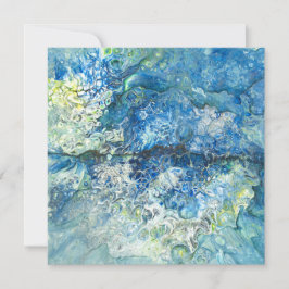 山の上で、海フラットホリデーカードの上 シーズンカード