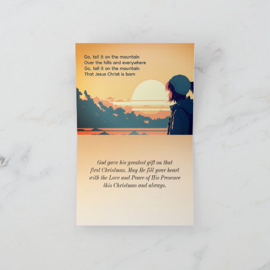 山の上に行くイエス・キリストは生まれ シーズンカード (内部)