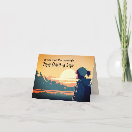 山の上に行くイエス・キリストは生まれ シーズンカード (正面)
