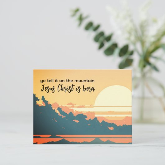 山の上に行くイエス・キリストは生まれ シーズンポストカード (スタンド正面)