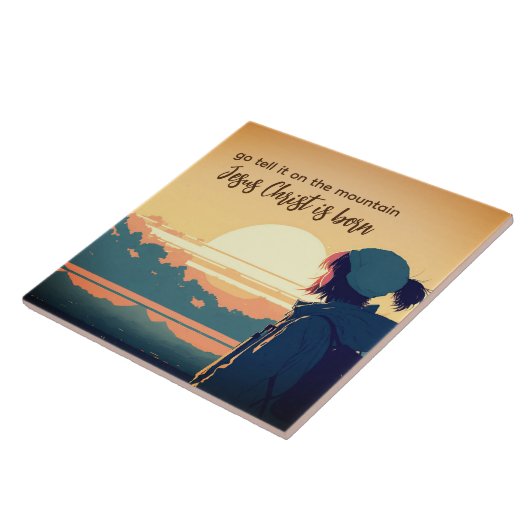 山の上に行くイエス・キリストは生まれ タイル (側面)