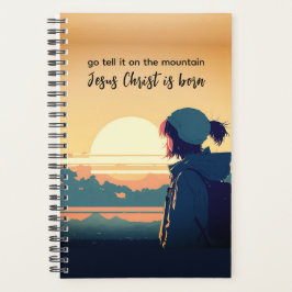 山の上に行くイエス・キリストは生まれ プランナー手帳