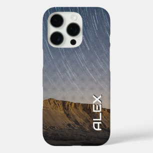 山の上に長い露出の星 – 夜空 iPhone 16 PROケース