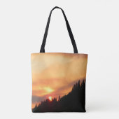 山の上のスモークサンセット… トートバッグ (裏面)