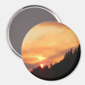 山の上のスモークサンセット… マグネット (正面/裏面)