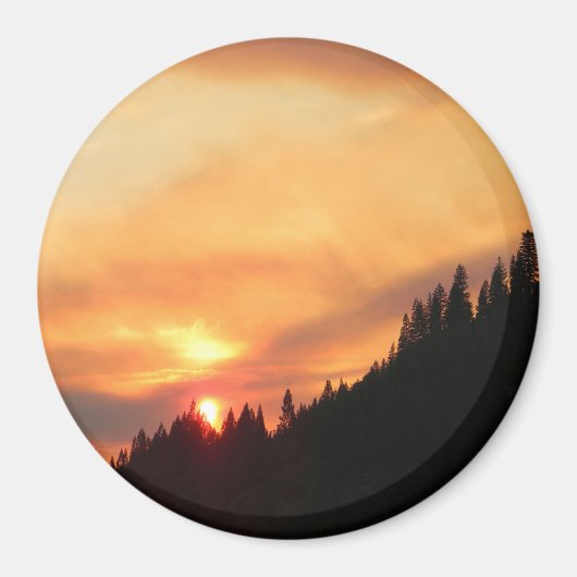 山の上のスモークサンセット… マグネット (正面)