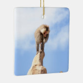 山の上のバブーンモンキー セラミックオーナメント (右)