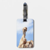 山の上のバブーンモンキー ラゲッジタグ (裏面縦)