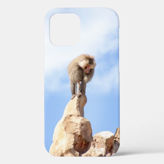 山の上のバブーンモンキー Case-Mate iPhoneケース (裏面)