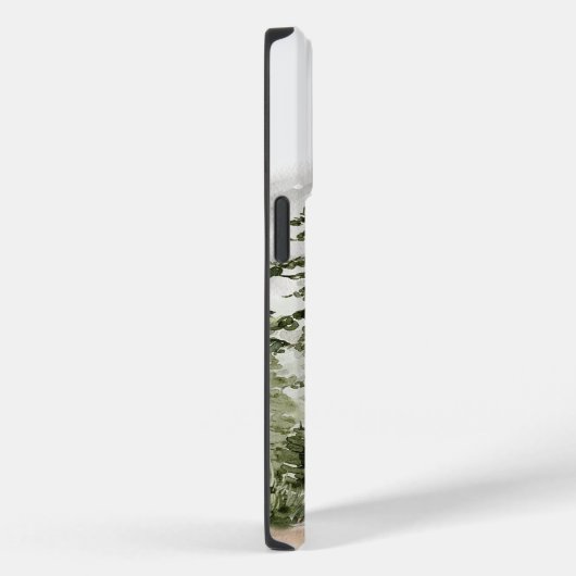 山の上のモノグラム水彩緑の松の森 Case-Mate iPhoneケース (裏面 / 右)