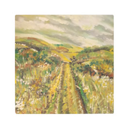 山の上の夏 メタルプリント