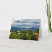 山の上の嵐スペインの雲 カード (正面)