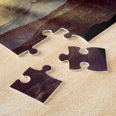 山の上の日の出での朝の聖書の詩 ジグソーパズル (側面)