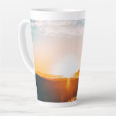山の上の日の出 カフェラテマグ (左アングル)