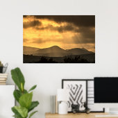 山の上の日の出、キプロス(2945)ポスター ポスター (ホームオフィス)