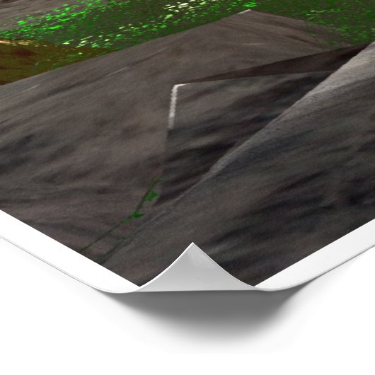 山の上の日の出#3 ポスター (角)