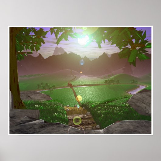 山の上の日の出#3 ポスター (正面)