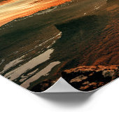 山の上の日没 – 自然ポスター ポスター (角)