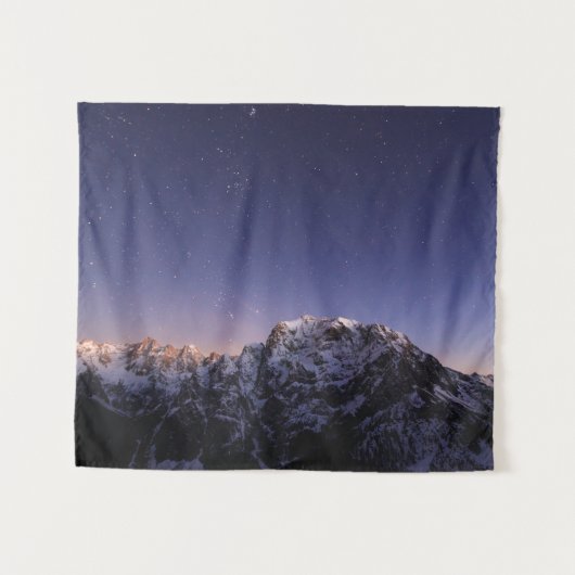 山の上の星空 タペストリー (正面(横))