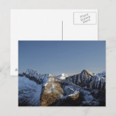 山の上の最初の雪 ポストカード (正面/裏面)