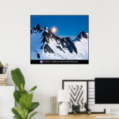 山の上の月 ポスター (ホームオフィス)