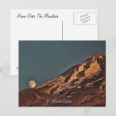 山の上の月 ポストカード (正面/裏面)