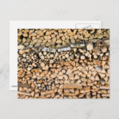 山の上の木を刻む ポストカード (正面/裏面)