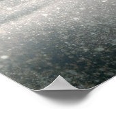 山の上の燃焼銀河系威厳のある ポスター (角)